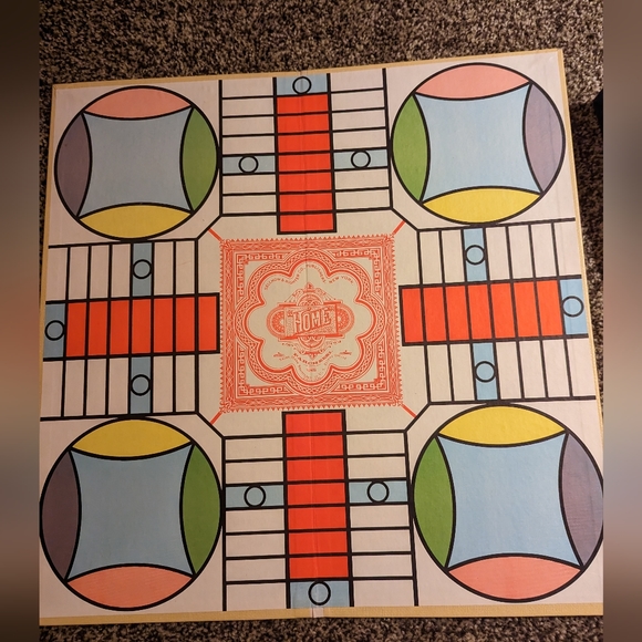 Vintage Parcheesi 1964 Board Game Gold Seal Edition Wooden Pieces Backgammon - Picture 6 of 7